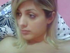 T-girl blonde teen on webcam