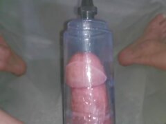 1 million views Extreme penis pump get my dick real thick and puffy . Handjob and cum. Horsengine