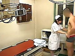 Subtitle CFNM Japanese nurse patient strip handjob xray