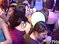 Yong beauteous gals in club are happy to fuck