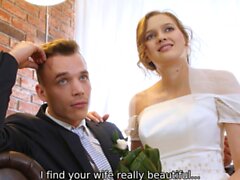 HUNT4K. Attractive Czech bride spends first night