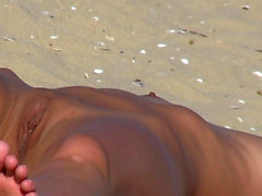 Amateur Beach Couples Voyeur Nudist Video
