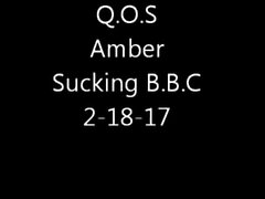 Q.O.S. Sissy CD Slut Amber Sucking BBC and Balls 2-18-17