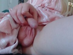 petite Polish transgirl with sexy feet legs teases on webcam