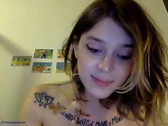 Amateur shemale tranny in solo video