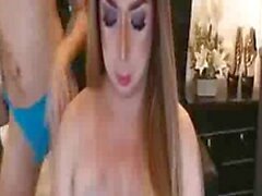 Two Horny Shemales Having A Masturbation On live