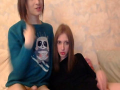 Cute Teen Trannies Giving a Hand