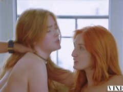 vixen a rich couple share a perfect redhead on vacation