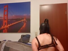 StacySexlips fucks her ass with DILDO and cums in her face!!