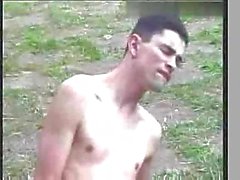 Skilful tranny gets cum after outdoor sex